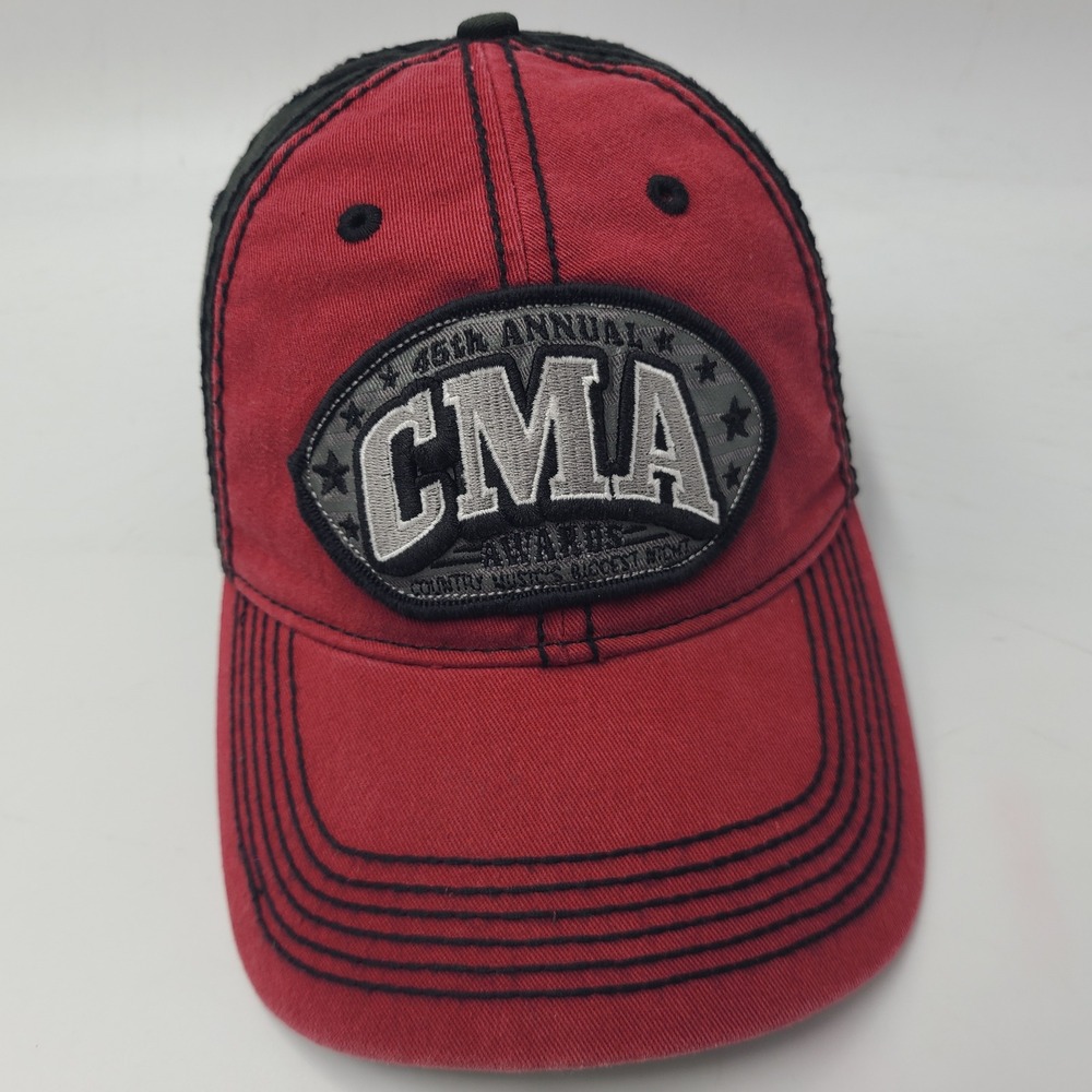 CMA Awards Hat Adjustable‎ Red Black 45th Annual Country Music Nashville TN Men